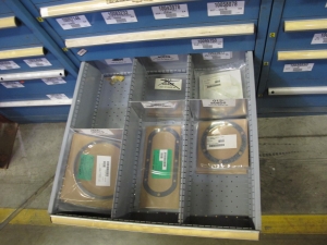 LISTA HEAVY DUTY 10-DRAWER PARTS CABINET W/ CONTENTS (W-50) LOADING & HANDLING FEE $25-